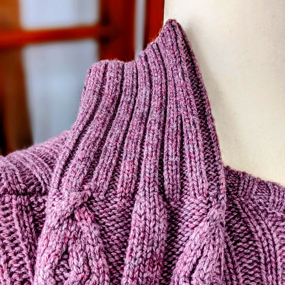 Long Sleeve Hand knitted Purple Winter dress by Victoria's Secret Size: S - Picture 13 of 13